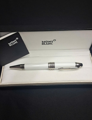 NEW 2026 Montblanc JFK Special Edition Ballpoint Pen White Silver with box  