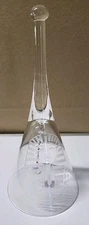 Egyptian Pharaoh Etched Glass Bell Numbered & Signed