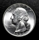 1932 - Washington Quarter - 25c - UNC++++ - See Video!