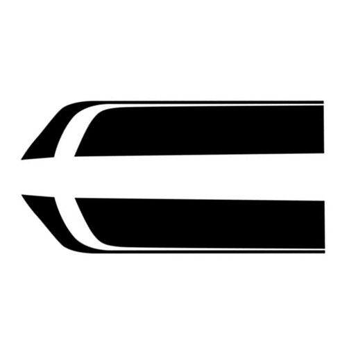 2x Sports Vinyl Decals Graphics Stripe Sticker For Sedan Cars Hood Bonnet Racing - Bild 6 von 8