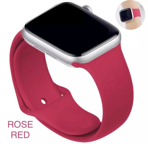 Do Apple Watch Silikonowy pasek Pasek Seria 11 10 9 8 7 6 SE 38 40 41 42 44 45 46 - Zdjęcie 19 z 39