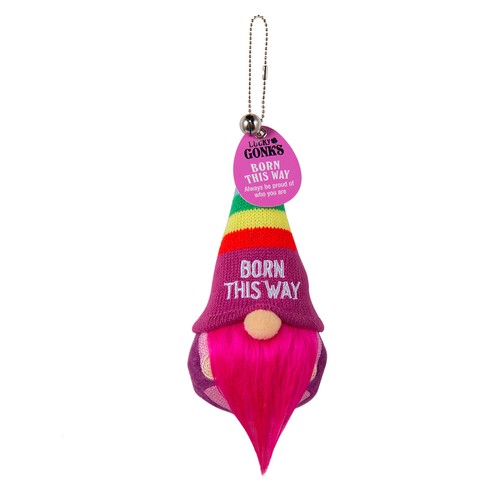 Personalised Name Lucky Gonk Bag Charm Keyrings Handbag Accessory Mum Dad Gift - Picture 26 of 142