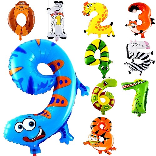 Balloa Folienballon Zahl 3 Mit Giraffe - 90cm Geburtstagsballon Für 3. Geburtstag