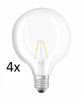4X Osram Led Classic Globe Kugel 2W=25W E27 Warmweiß Eek:E (Spektrum A-G)