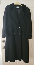 VINTAGE WOMEN'S FORECASTER of BOSTON BLACK WOOL LONG COAT-FROM MARSHALL FIELDS