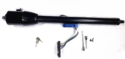 1964 - 1972 Chevelle 32 Black Tilt Steering Column KEYED Floor Shift 9 HOLE - Bild 1 von 4