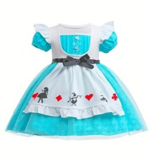 NEW Alice in Wonderland Dress Girls Halloween Costume