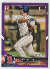 2018 Bowman Prospects - Kole Cottam Purple /250 - Boston Red Sox