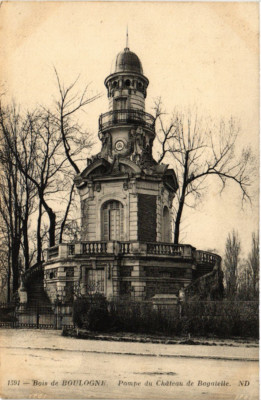 CPA PARIS 16e Bois de Boulogne. Pompe du Chteau de Bagatelle (536097)