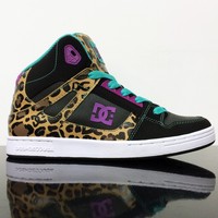 Dc Shoes Rebound Se Leopard Print Hi Top Kids Trainers (uk 3 Eur 35) Dc Shoes Rebound Se Leopard Print Hi Top Kids Trainers (uk 3 Eur 35)