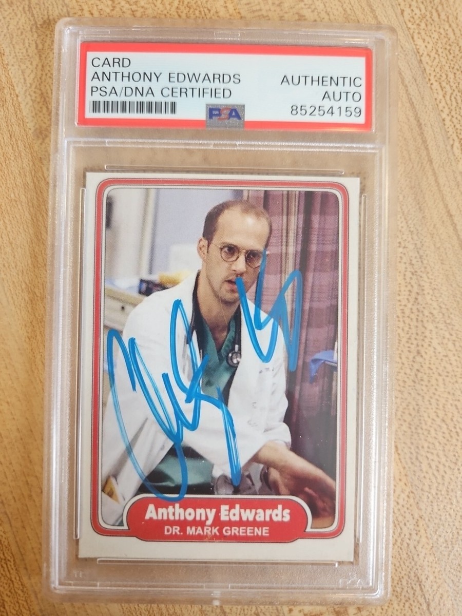 Anthony Edwards Custom Signed Card - Played Dr. Mark Greene On ER