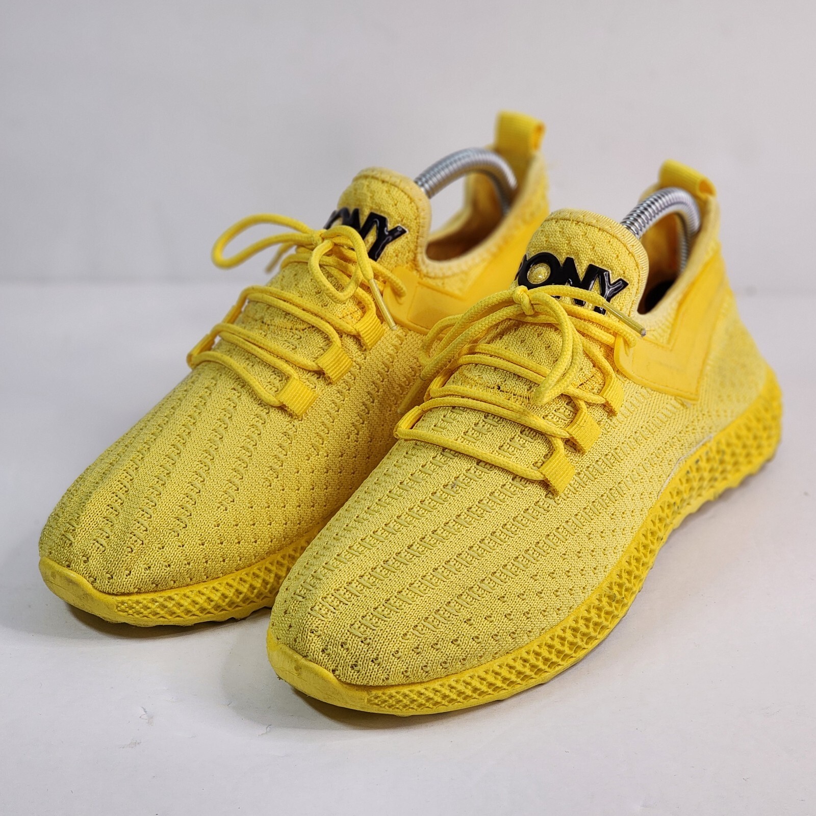 Scarpe comode sportive casual pony PP2 tempo donna giallo tomaia in tessuto