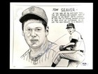 Tom Seaver PSA DNA Coa Signed 8x10 Litho Photo Autograph