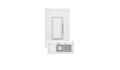 Lutron MRF-600MT-WH 600W Multi-Location RF Dimmer and Wireless Controller, White