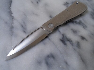 Gerber Mansfield Swayback Pocket Knife D2 Tan Micarta Slipjoint Scandi Grind New