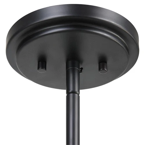 Uttermost Suva 4-Light Transitional Steel & Rattan Pendant in Matte Black - Picture 8 of 8