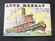 1955 Topps Rails & Sails # 145 Anne Morgan, New York Harbor Tug Boat (VG/EX)