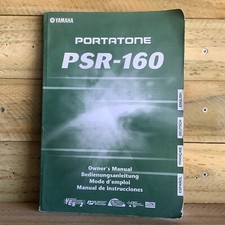 YAMAHA PORTATONE PSR-160 KEYBOARD OWNERS MANUAL - PAPERBACK BOOK
