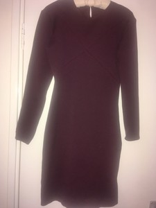 dark purple bodycon dress