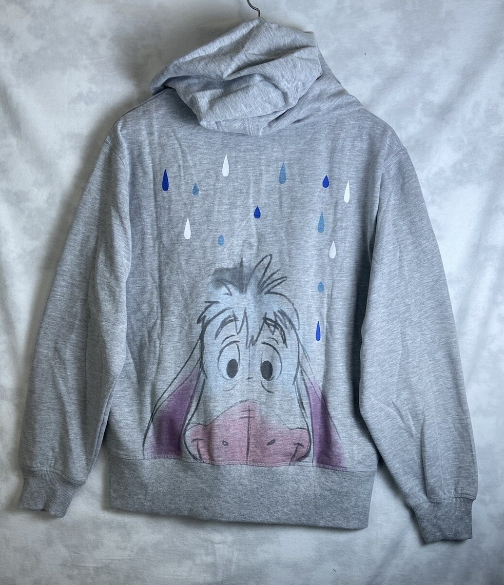Hooded Sweatshirt Eeyore Hoodie With Ears Disney EEYORE Full Zip