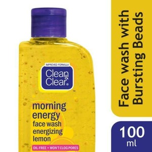 clean clear face wash lemon