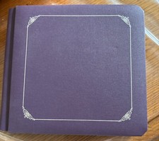Creative Memories 7 x7 album - purple album with silver fiagree