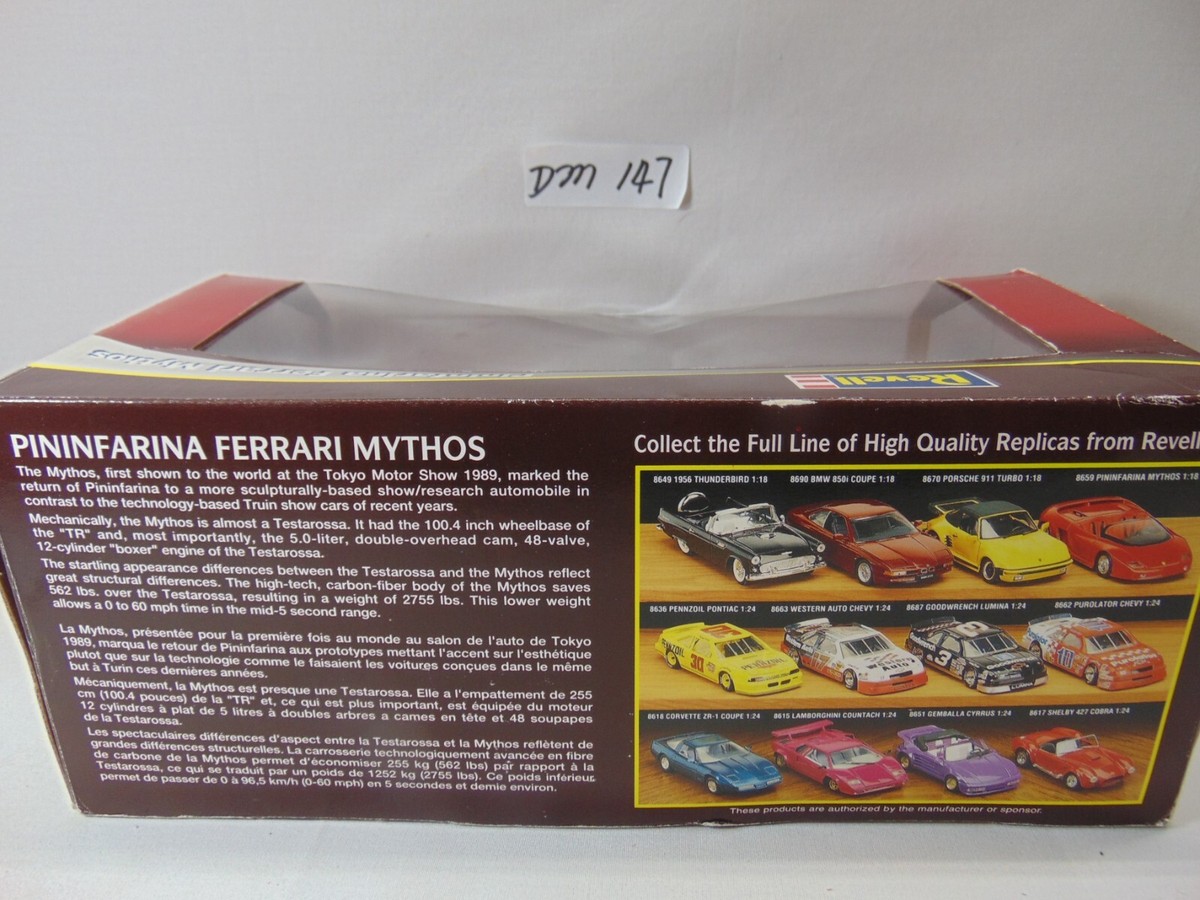 Revell Pininfarina Ferrari Mythos Red 1/18 Scale Diecast Model Car