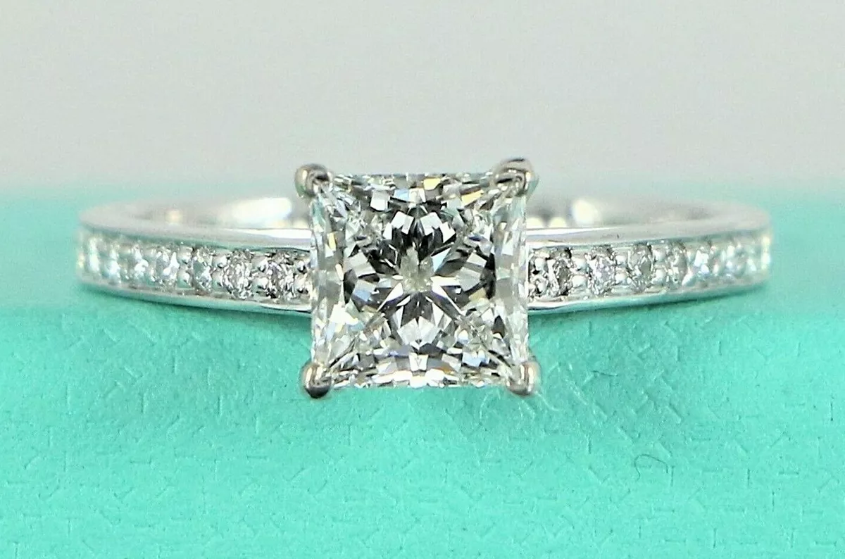 Tiffany & Co. Pre-Owned Platinum Grace Diamond Engagement Ring - Farfetch