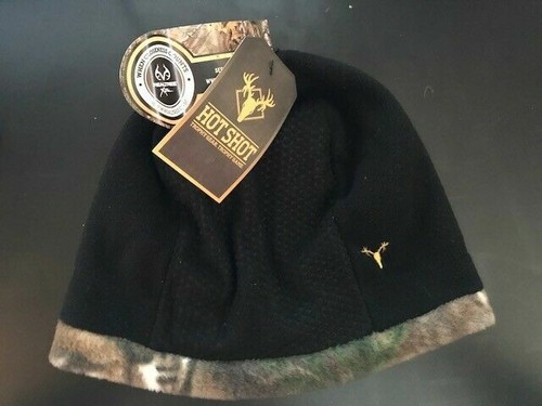 NEW HOT SHOT REVERSIBLE FLEECE and KNIT BEANIES, SOME CAMO/COLOR, SOME SOLID - Picture 3 of 12