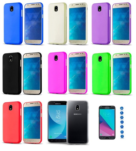 Funda TPU SAMSUNG GALAXY J3 2017 CRISTAL TEMPLADO ANTIGOLPE | eBay