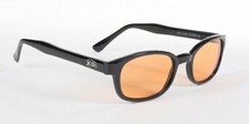 X - KD's Sunglasses Black Frames / Orange Lens, Comes W/Free Pouch 
