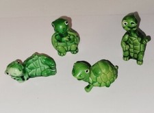 Lot 4 KINDER SURPRISE TAPSI TORTELS TURTLES ISLAND 1987 - FIGURES COLLECTIBLES