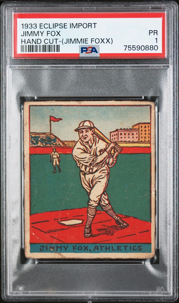 1933 Eclipse Import Hand Cut Jimmy Fox (JIMMIE FOXX) PSA 1 | eBay