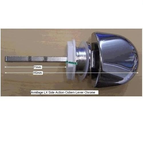 Ideal Standard Genuine S4408AA Luxury Toilet Cistern Lever Chrome Metal S/A Long eBay