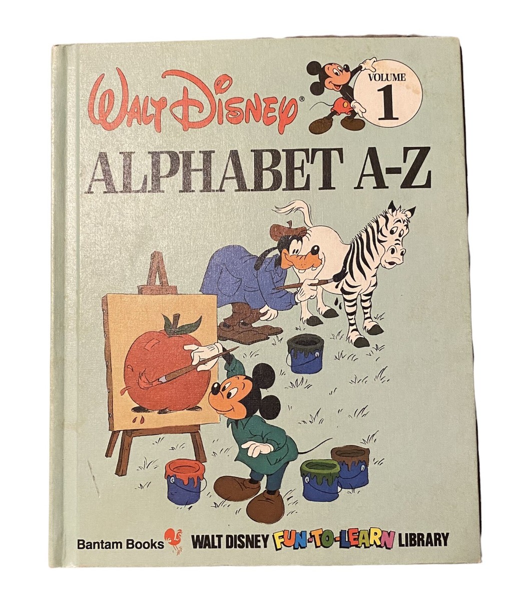 Walt Disney ALPHABET A-Z Fun to Learn Library Vol 1 Hardcover