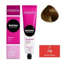 Image of Matrix Socolor Pre-Bonded Permanent Color (7N Medium Blonde) 90ml