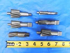 LOT OF 6 HSS MT2 STUB TAPER COUNTERBORES 1/4" - 5/16" O.D. CHANGEABLE PILOTS