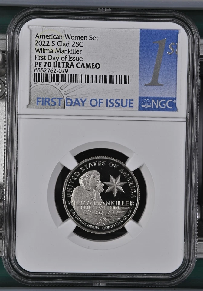 2022 S Clad "AMERICAN WOMEN SET" Quarters NGC PF70 FDOI 5-coin Quarter w Box 1st - Image 3 of 4