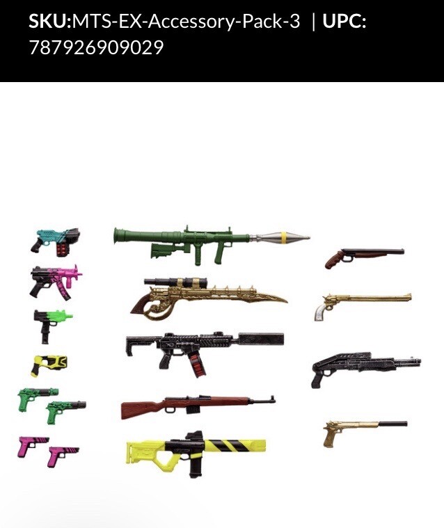 McFarlane Toys Deluxe Accessory Munitions Pack III or 3 - (17) Weapons/Guns