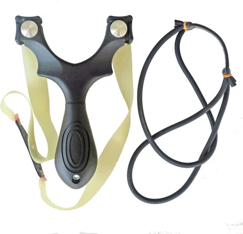 New Professional Hunting Slingshot Outdoor Catapult Sling Shot & 6 Rubber Bands - Picture 14 of 14