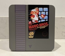 SUPER MARIO BROS TIN NINTENDO NES GAMES CARTRIDGE DESIGN with PUZZLE
