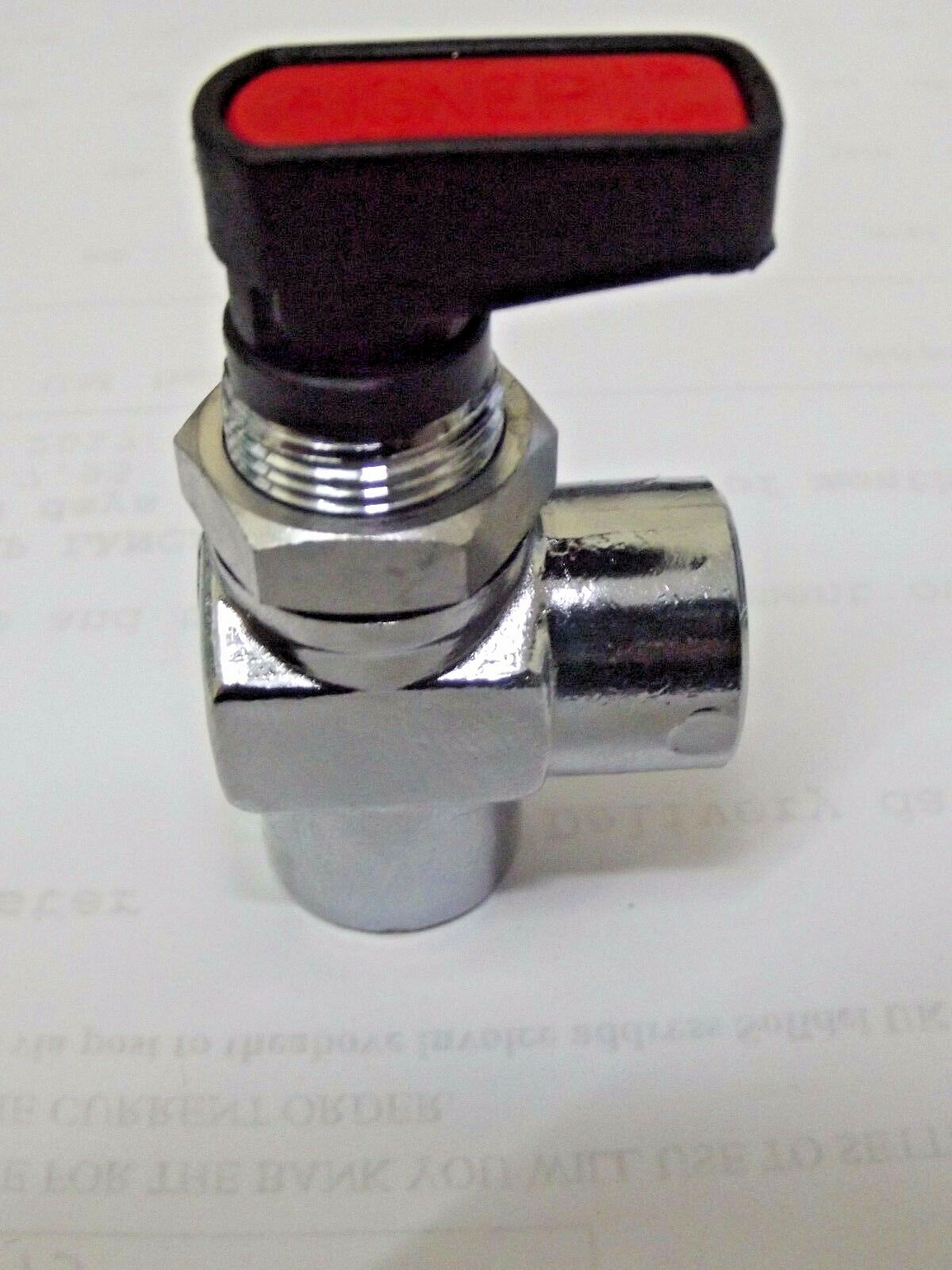 1/4 Bsp Angle Port Shut off Valve, 90o Elbow Isolating Ball Valve, 20 Bar Rated