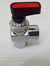 1/4 Bsp Angle Port Shut off Valve, 90o Elbow Isolating Ball Valve, 20 Bar Rated 