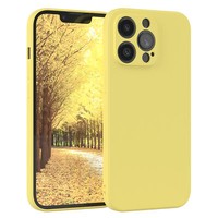 FüR Apple Iphone 13 Pro HandyhüLle Silikon Back Cover Schutz Handy Case Gelb