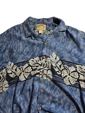 Paradise Found  Made in Hawaiian Floral Aloha shirt size XXL