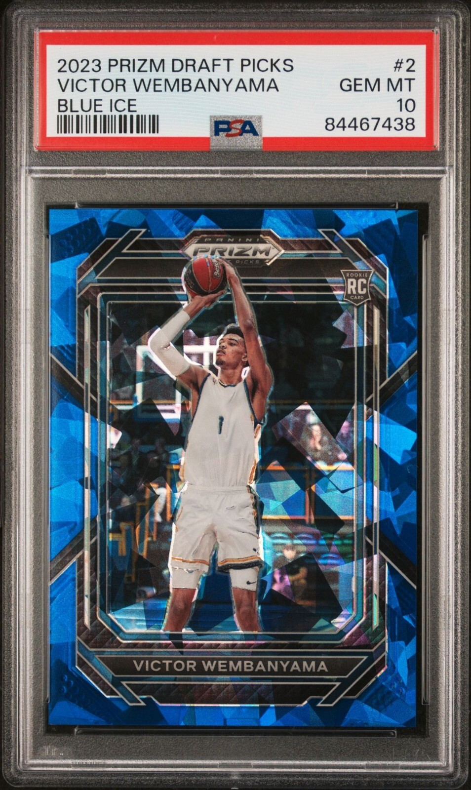2023 Prizm Draft Picks VICTOR WEMBANYAMA Blue Ice 2/99 🔥🔥PSA 10