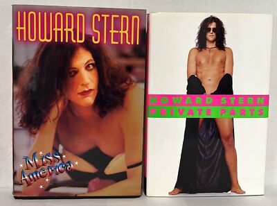 HOWARD STERN BOOK LOT (2)   MISS AMERICA & PRIVATE PARTS HARDCOVER