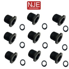 Steel Thread Adapter 1/2 x 28 Thread to 5/8x24 with Crush Washer 2/4/6/9 pack