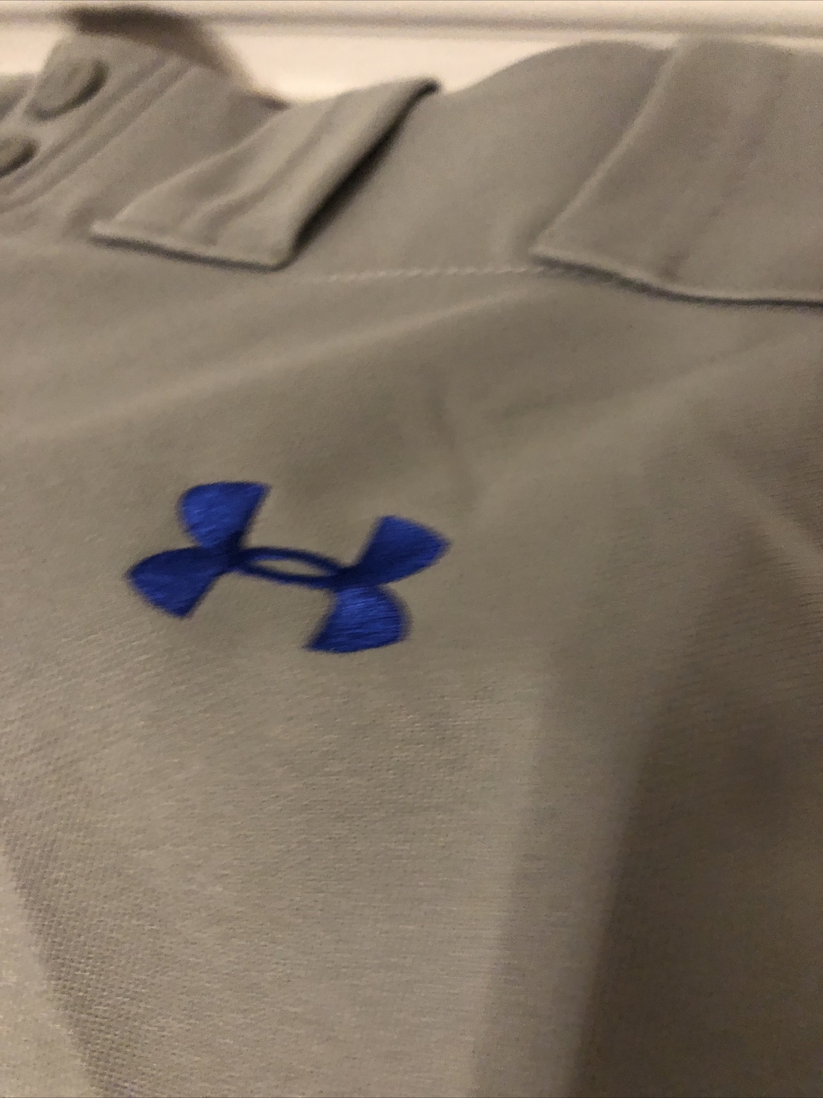 UNDER ARMOUR YOUTH LARGE BOYS GREY BLUE BASEBALL PANTS GUC eBay