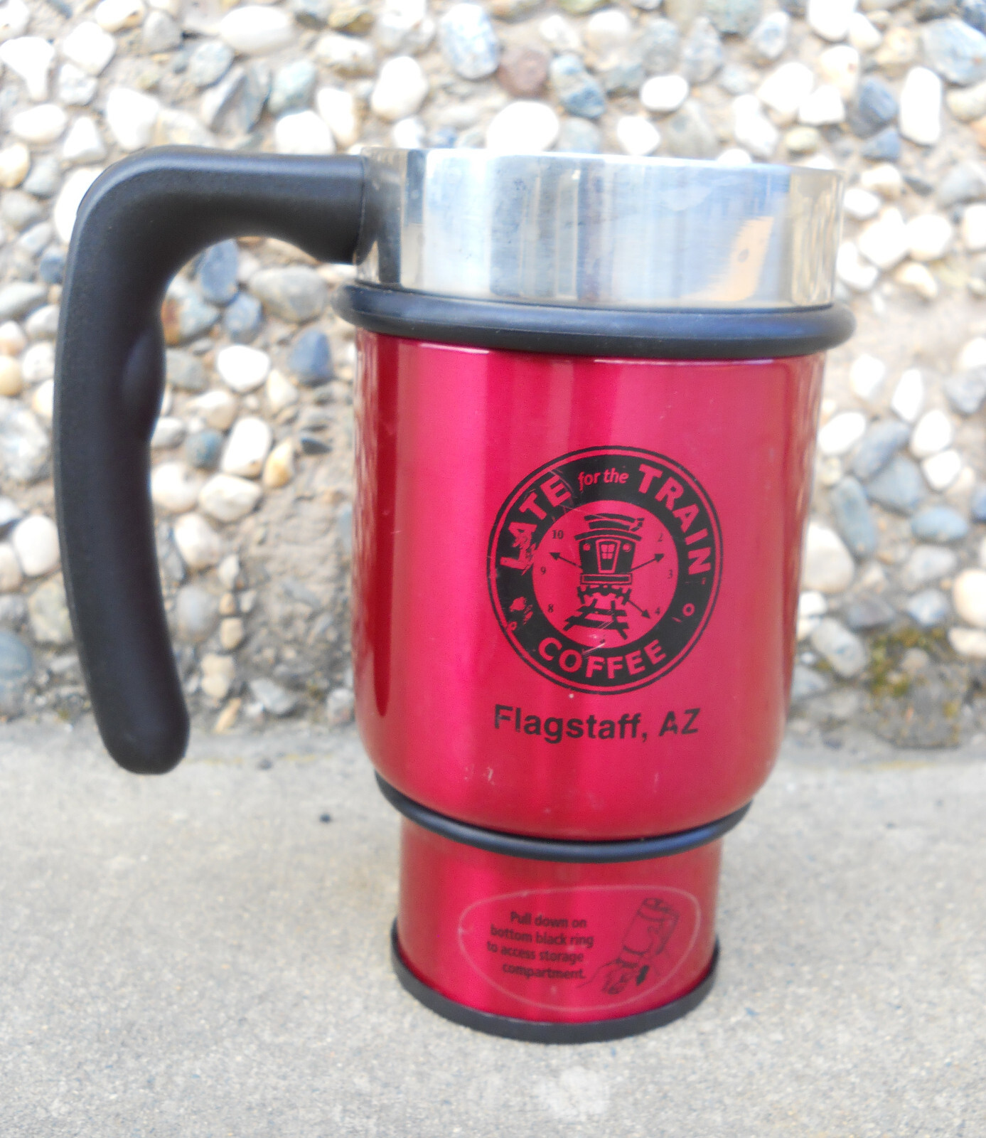 Planetary Designs French Press, with handle and  bottom stor